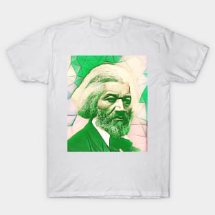 Frederick Douglass Green Portrait | Frederick Douglass Artwork 6 T-Shirt